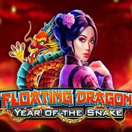 Floating Dragon Year of the Snake slot logo by Pragmatic Play at Betcave Casino