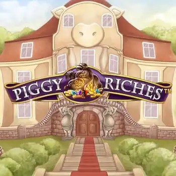 Slots logo of Piggy Riches from NetEnt at Betcave Casino