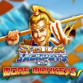 Official Jackpots logo: Stellar Jackpots with More Monkeys by Lightning Box Game at Betcave Casino